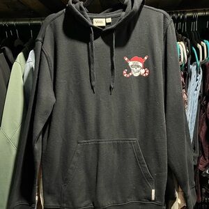 Vans Men’s Black Hoodie with Festive Skull Design